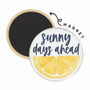 Sunny Days Lemon - Round Magnet