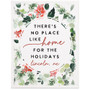 Home Holidays Holly PER 9x12 - Wrapped Canvas