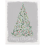 Merry Holly Tree 9x12 - Wrapped Canvas