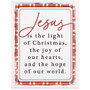 Jesus Light Plaid 13x17 - Wrapped Canvas