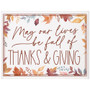 Thanks & Giving Leaves 12x9 - Wrapped Canvas