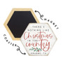 Holly Dolly Christmas - Honeycomb Coasters