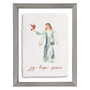 Joy Hope Peace Angel - Floating Art Rectangle