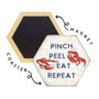 Pinch Peel Eat - Honeycomb Coasters