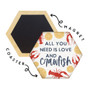 Love And Crawfish - Honeycomb Coasters