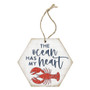 Ocean Heart Lobster - Honeycomb Ornaments