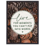 Live Moments Pinecones  - Thin Frame Rectangle