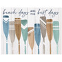 Beach Days Paddles PER 17x13 - Wrapped Canvas