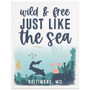Wild & Free Shark PER 9x12 - Wrapped Canvas