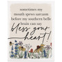 Bless Heart Wildflowers 13x17 - Wrapped Canvas