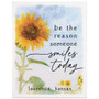 Smiles Today Sunflower PER 13x17 - Wrapped Canvas