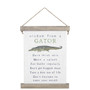 Wisdom From Gator - Hanging Canvas