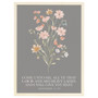 Come Unto Me Flowers - Thin Frame Rectangle