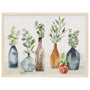 Jars With Greenery - Thin Frame Rectangle