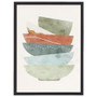 Colorful Bowls - Thin Frame Rectangle