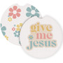 Give Me Jesus Flowers - Car Coasters
