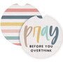 Pray Before  Stripes - Car Coasters