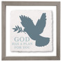 God Has Plan Dove - Floating Art Square