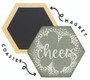 Cheers Clover - Honeycomb Coasters