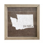 Home State Heart STATE - Rustic Frame