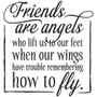 Friends Are Angels - Square Design