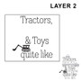 Tractors, Truck, & Toys - Wall Design