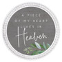 Piece Of My Heart - Beaded Round Wall Art