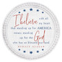 I Believe - Beaded Round Wall Art