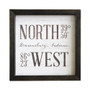 North West Coordinates PER - Rustic Frame