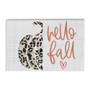 Hello Fall Leopard - Small Talk Rectangle