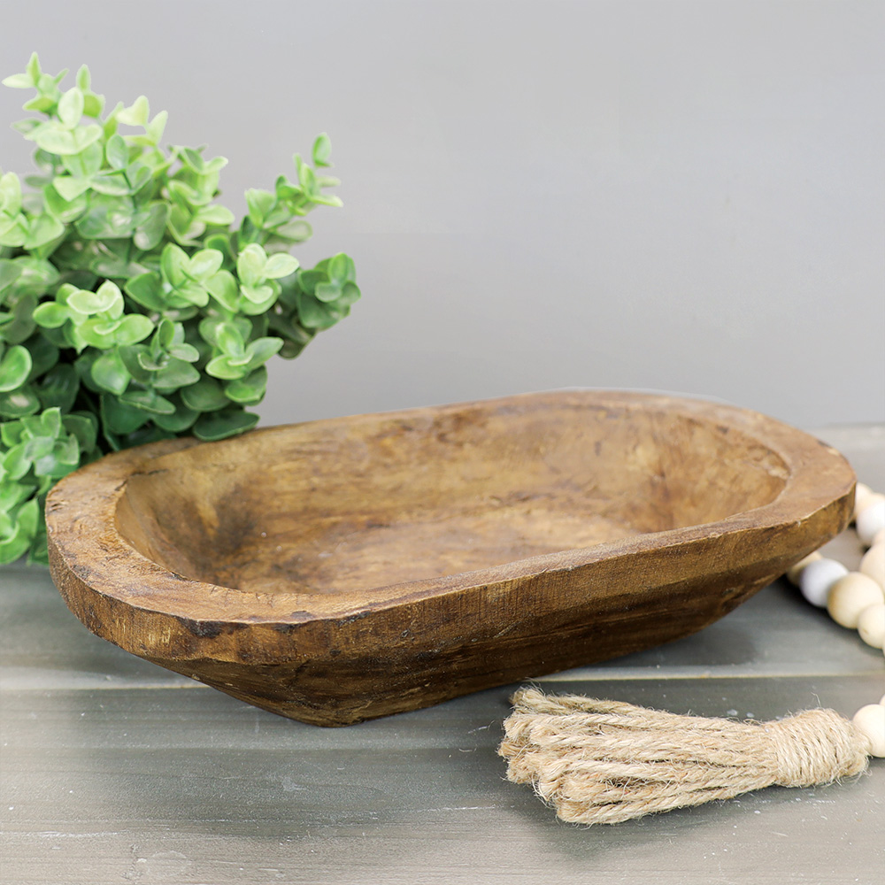 5 For $30 Empty Wooden Dough Bowls - Small