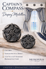 Captain’s Compass Drapery Medallions: Elegant Nautical Holdbacks and Cornice Mount Drapery Medallions