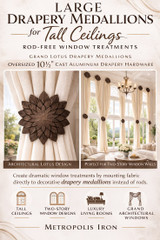 Architectural Scaling: Drapery Hardware for Double Height Grand Rooms