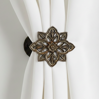 Traditional Stunning Large Drapery Medallion or Drapery Hardware by Metropolis Iron (metroiron) Traditional Stunning Large Drapery Medallion or Drapery Hardware by Metropolis Iron (metroiron)