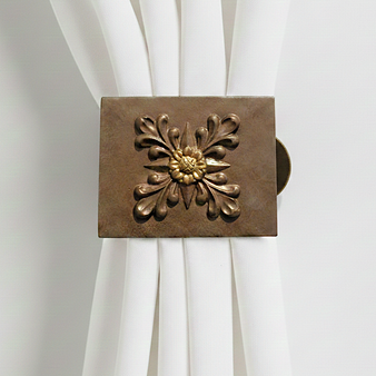 Traditional Plaque Drapery Medallion. Drapery Hardware by Metropolis Iron (metroiron) Traditional Plaque Drapery Medallion. Drapery Hardware by Metropolis Iron (metroiron)