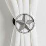 Star Medium Drapery Medallion or Hardware by Metropolis Iron (metroiron)
