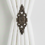 Acanthus Royale Drapery Medallion or Drapery hardware by Metropolis Iron (metroiron)