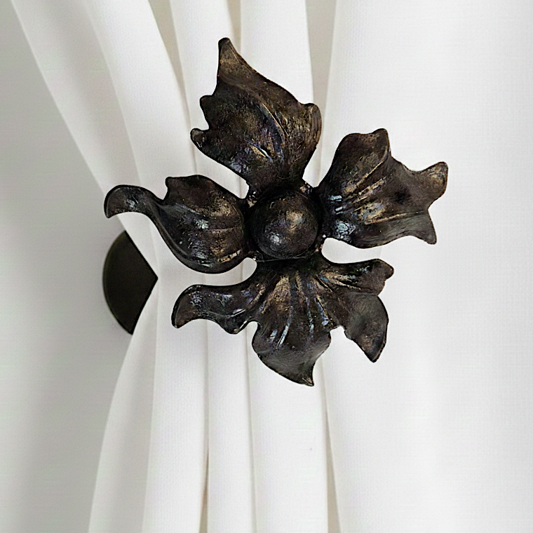 Whimsical Floral Drapery Medallion by Metropolis Iron