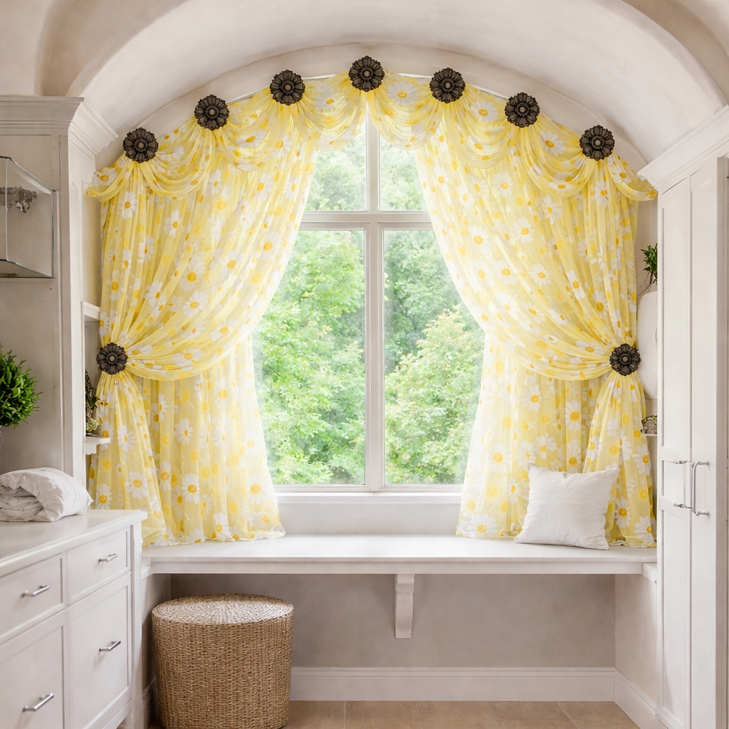 A Storybook Nook Framed by a Beautiful Arched Window