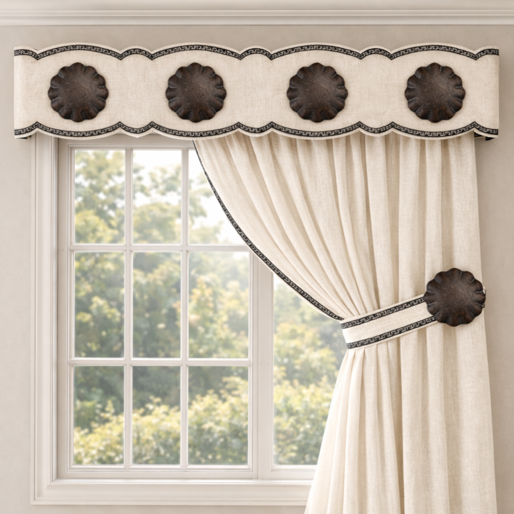Transforming Cornice Boards with Drapery Medallions
