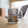 Butterflies in Spring Coffee or Tea Mug 15oz|Butterfly Floral Design| Coffee Tea Cocoa