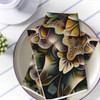 Green Floral Pattern Design Napkin Set