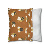 Country Decor Cute Bee Pattern Throw Pillow Cover| Super Soft Polyester Accent Pillow