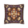 Purple Brown Mosaic Style Throw Pillow Cover| Throw Pillows | Living Room, Bedroom, Dorm Room Pillows