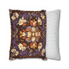 Purple Brown Mosaic Style Throw Pillow Cover| Throw Pillows | Living Room, Bedroom, Dorm Room Pillows