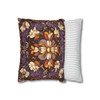 Purple Brown Mosaic Style Throw Pillow Cover| Throw Pillows | Living Room, Bedroom, Dorm Room Pillows