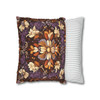 Purple Brown Mosaic Style Throw Pillow Cover| Throw Pillows | Living Room, Bedroom, Dorm Room Pillows