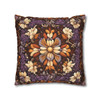 Purple Brown Mosaic Style Throw Pillow Cover| Throw Pillows | Living Room, Bedroom, Dorm Room Pillows