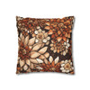 Brown and Terra Cotta Tile Throw Pillow Cover| Throw Pillows | Living Room, Bedroom, Dorm Room Pillows