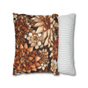 Brown and Terra Cotta Tile Throw Pillow Cover| Throw Pillows | Living Room, Bedroom, Dorm Room Pillows